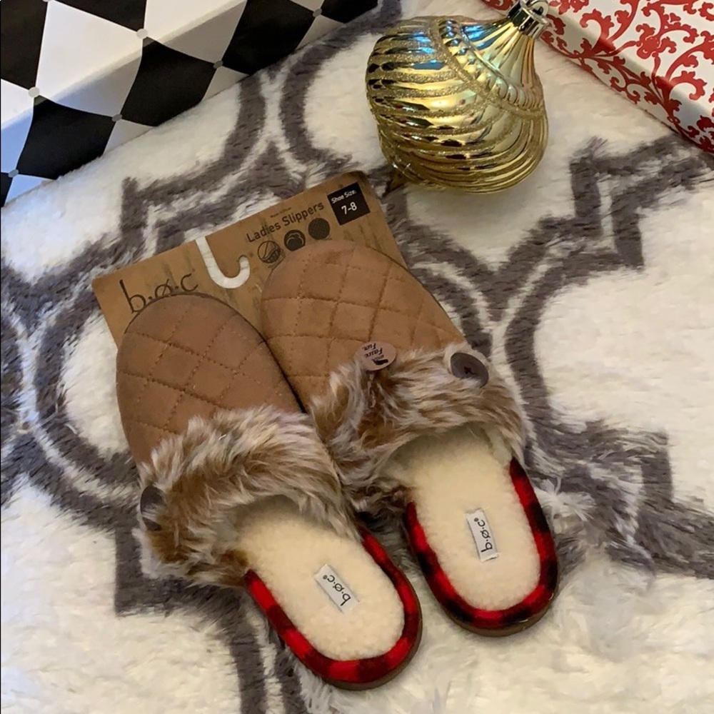 Flash Sale 🎁 Lux faux fur B.O.C slippers